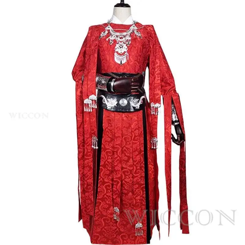 Anime Hua Cheng Cosplay Tian Guan Ci Fu Cosplay Costume Han Fu Wig San Lang Adult Suit Halloween Carnival Party Men Costumes