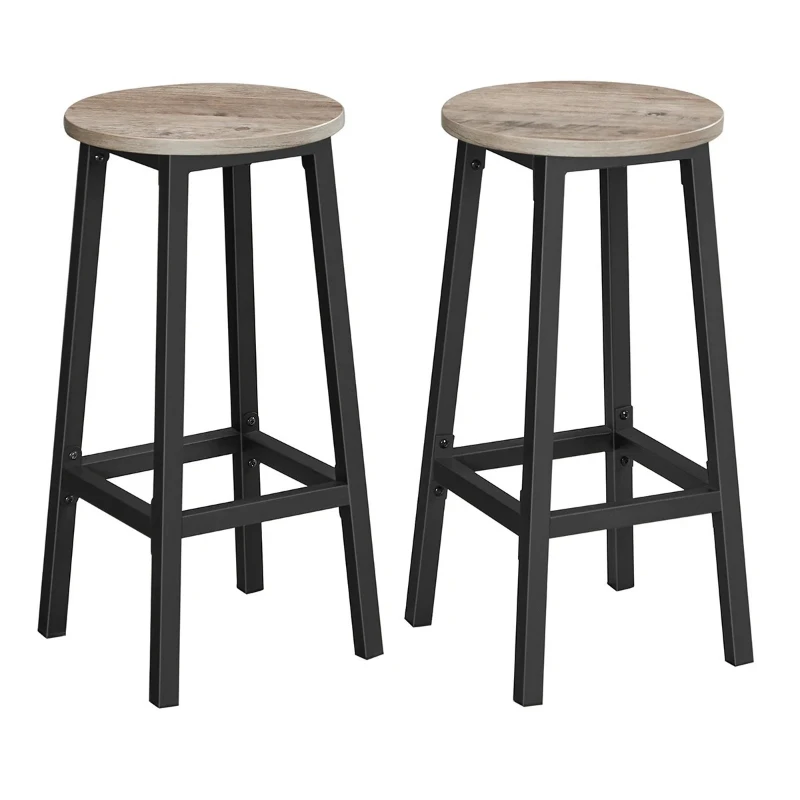

Bar Chairs Benches Vasagle Bar Stool Set Two Kitchen Chairs Easy Assembly Living Room Chaise Haute Cuisine Bar Furniture