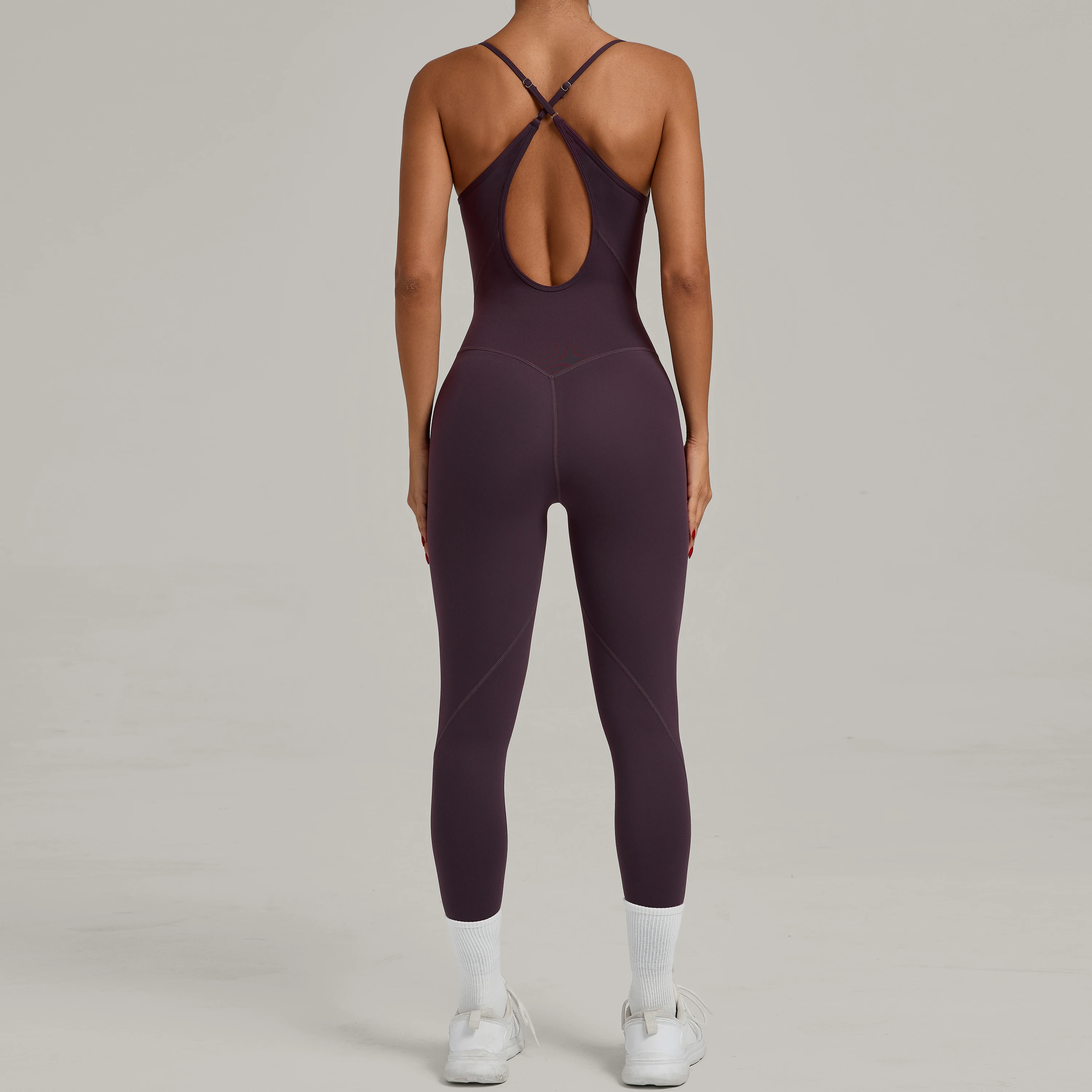 Padded One-Piece Yoga Clothes Sportswear Women's Gym Push Up Workout Clothes Fitness Sports Fitness Wear Yoga Jumpsuit