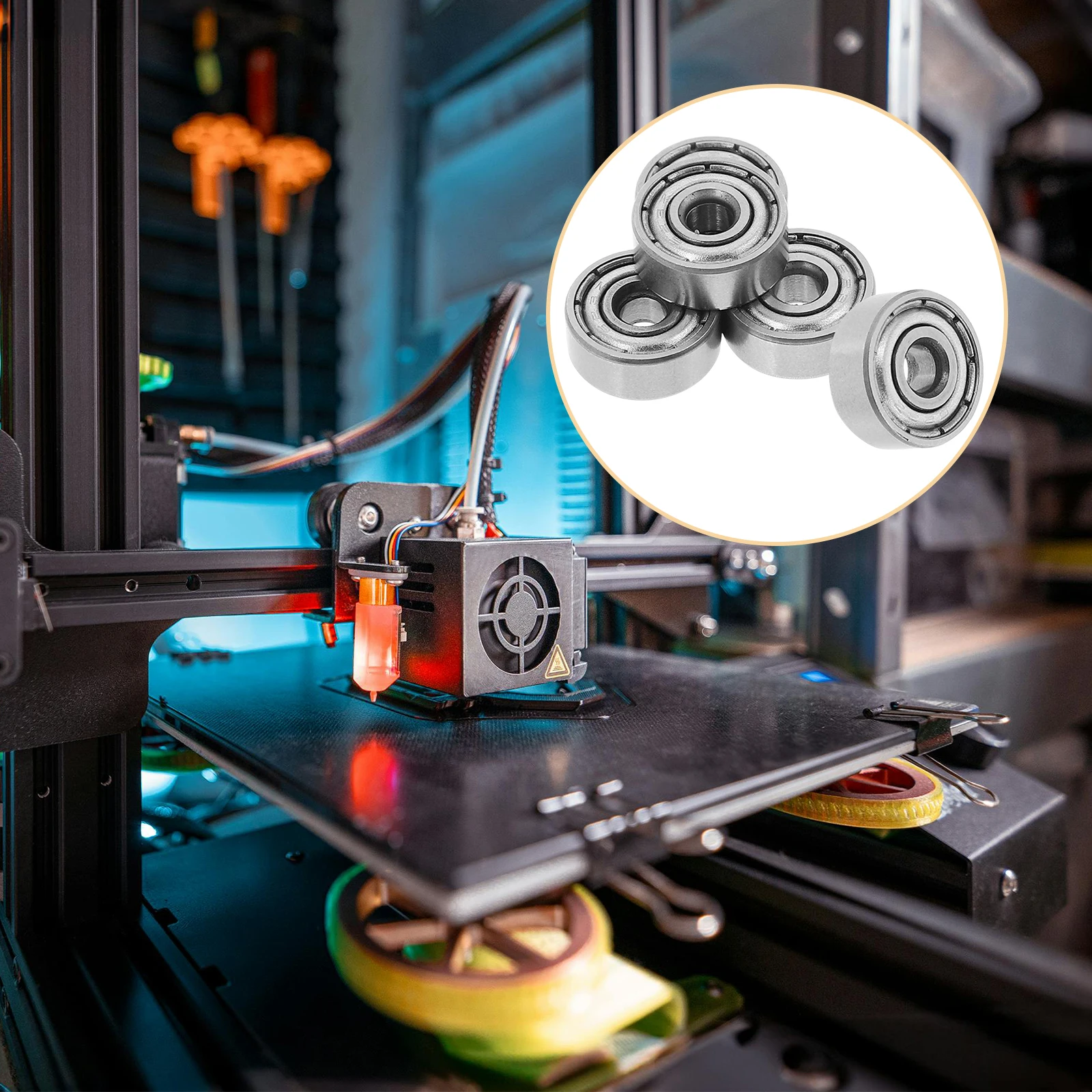 

5pcs 623Zz 3Mm X 10Mm X 4Mm Shielded Deep Groove Ball Bearing For 3D Printer Extruder U-Groove Guide Wheel Micro Bearings