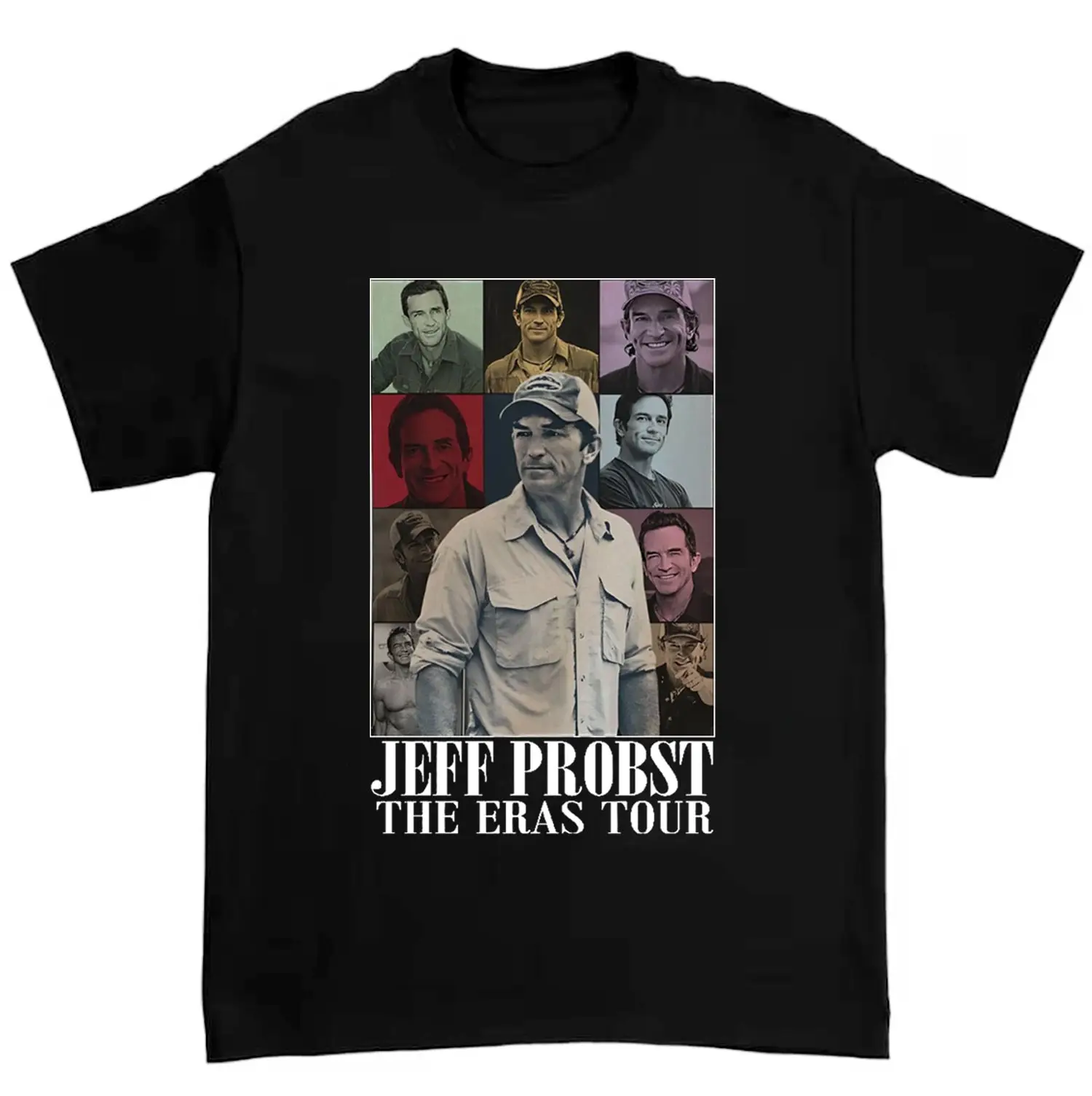 Jeff ProbsT T Shirt Merch for Fans Retro 90's Survivor Presenter Homage TV Producer