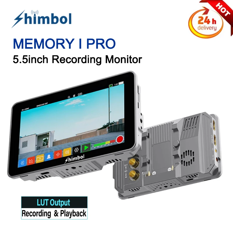 

SHIMBOL MEMORY I PRO 5.5inch Recording Monitor 2000 Nits Ultra-high Brightness SDI HDIM-compatible Camera Field Monitor