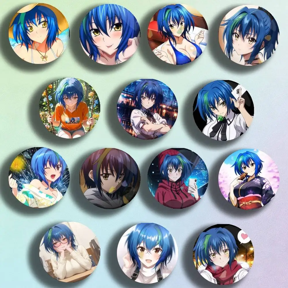 

High School DxD Xenovia Quarta Badge Stage Brooches on Backpack ClothesHandmade Round Enamel Pins for Jewelry Gift Bag Accessory