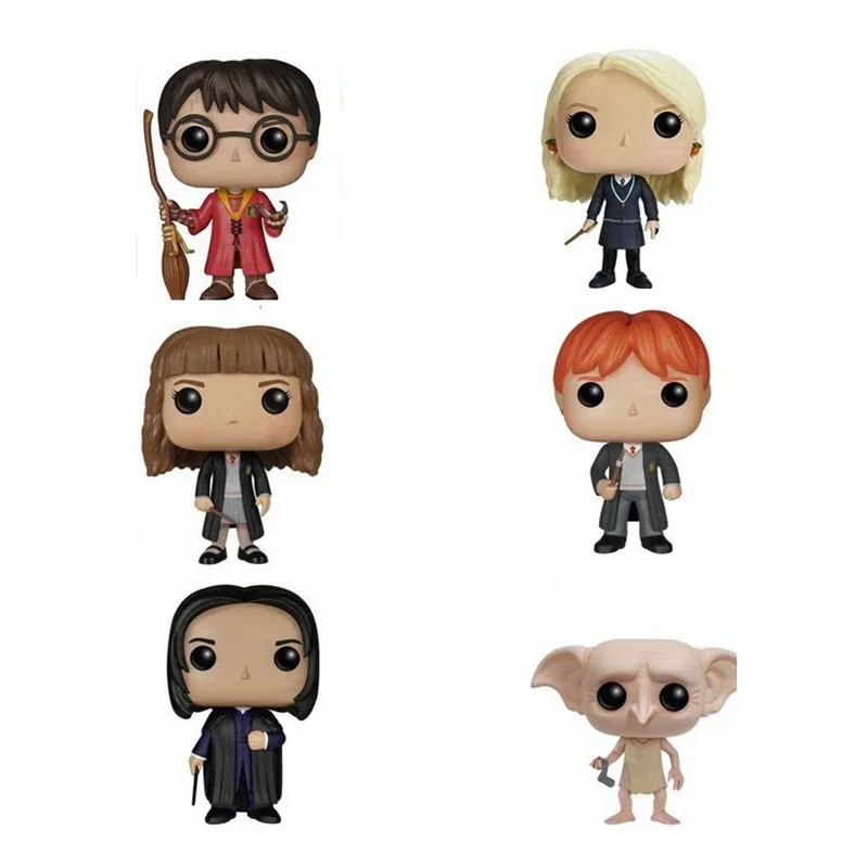 10cm Funko SNAPE RON LUNA DOBBY HAGRID Characters Vinyl Doll Action Figure Collection Model Toys With Box For Gifts