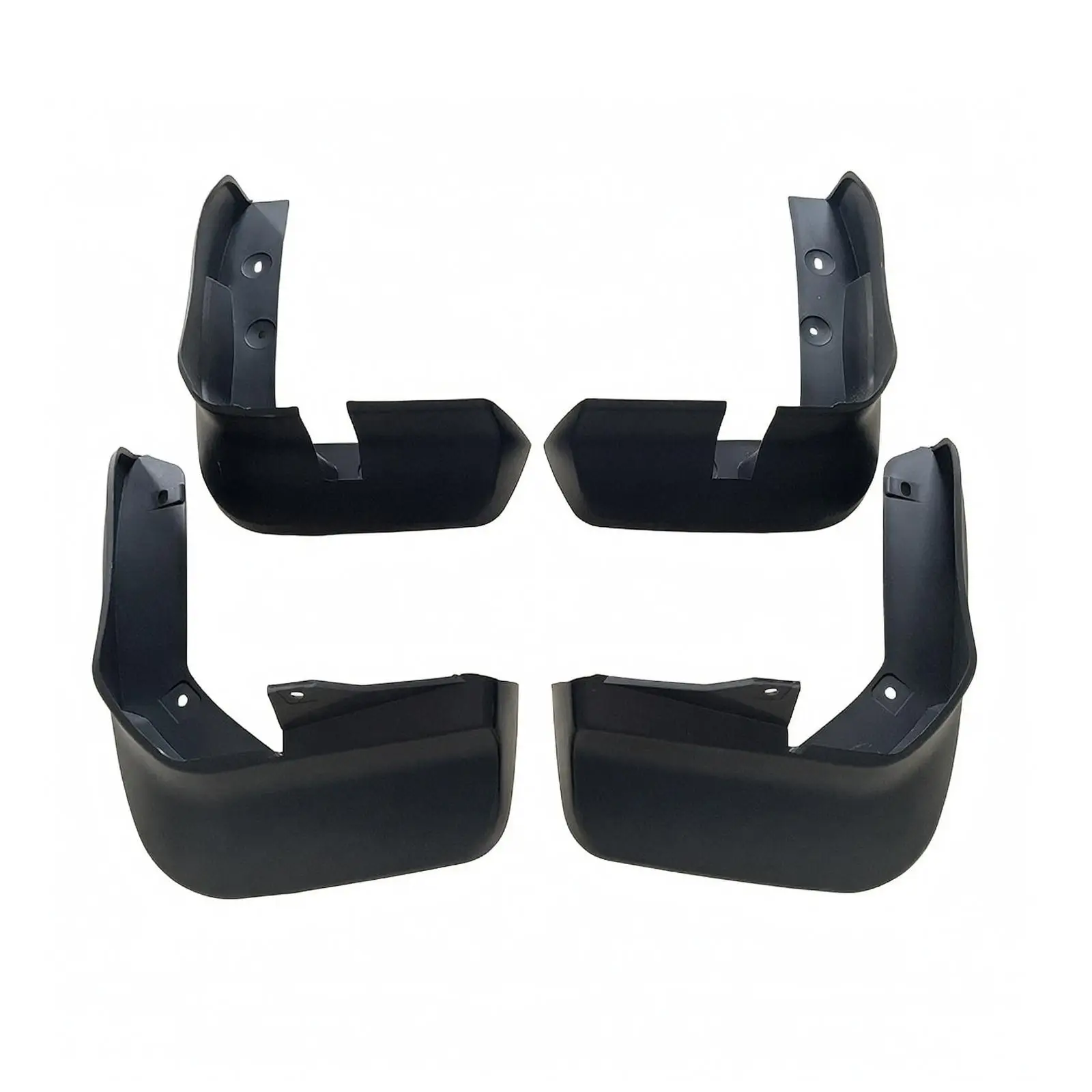 4 Pieces Direct Replacement Mud Flaps | PP, guard from Road Debris, Car Mudguards with Mounting Holes, for Muddy Conditions