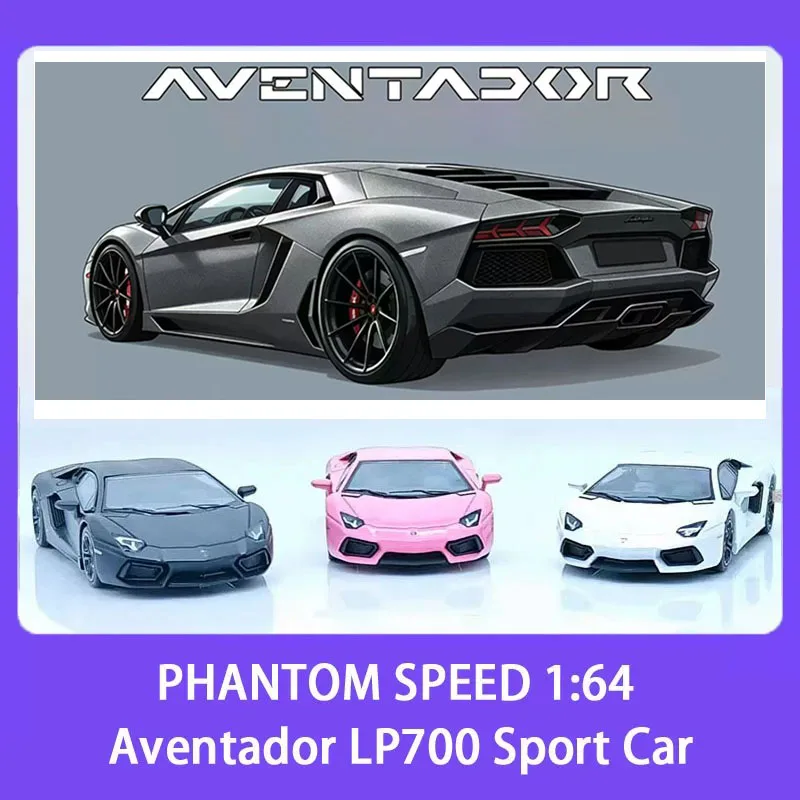 PHANTOM SPEED 1:64 Scale Aventador LP700 Sport Car Alloy Model Car Classics Adult Souvenir Gift Hobby & Toy