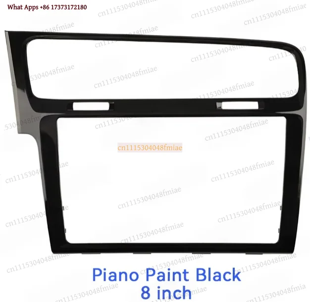k3 8/9.2 Inch Piano Black Radio Frame Screen Bezel Decorative Inner Trim Panel for Golf 7 7.5 MK7 MK7.5 LHD