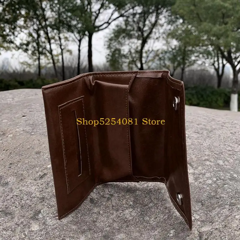 AXYC Portable Artificial Leather for Case Rolling Pipe Storage Bag with Zipper Cigarette Herb Smoking Paper Wal