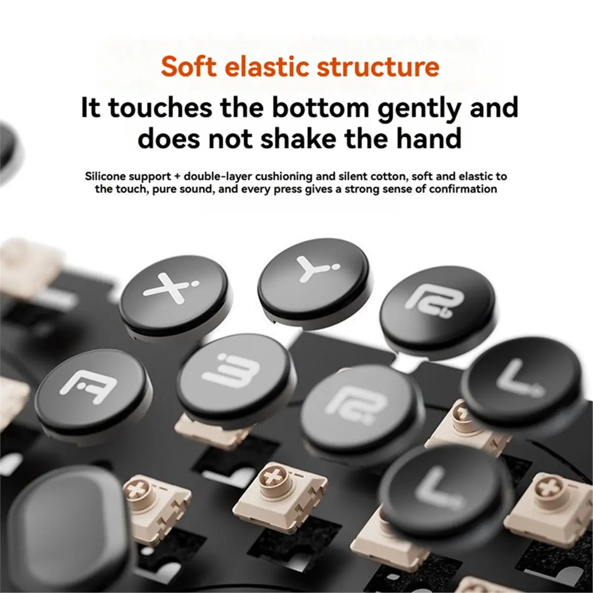 HOUSEHOLD*GOOD  Fighting Game Keyboard Controller Gamepad for PC Switch Switch2 Android Turbo Macro Support