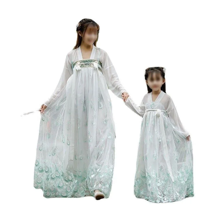hanfu-–-ensemble-de-tenues-pour-enfants-et-femmes-costume-ancien-parent-enfant-mere-fille-mere-fils-ete