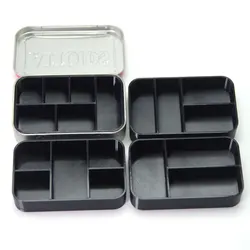 Black Color Altoids Tin Tray Insert Organizer Art Palette Bugout Pill Box Accessories