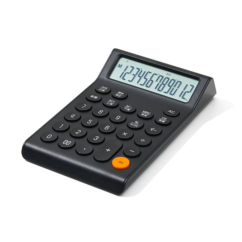 Imagem -02 - Kaco-calculadora de Voz com Botão Grande Lembrete de Despertador 12 Bit Desktop Escritório Negócios Negócios Papelaria Minimalista