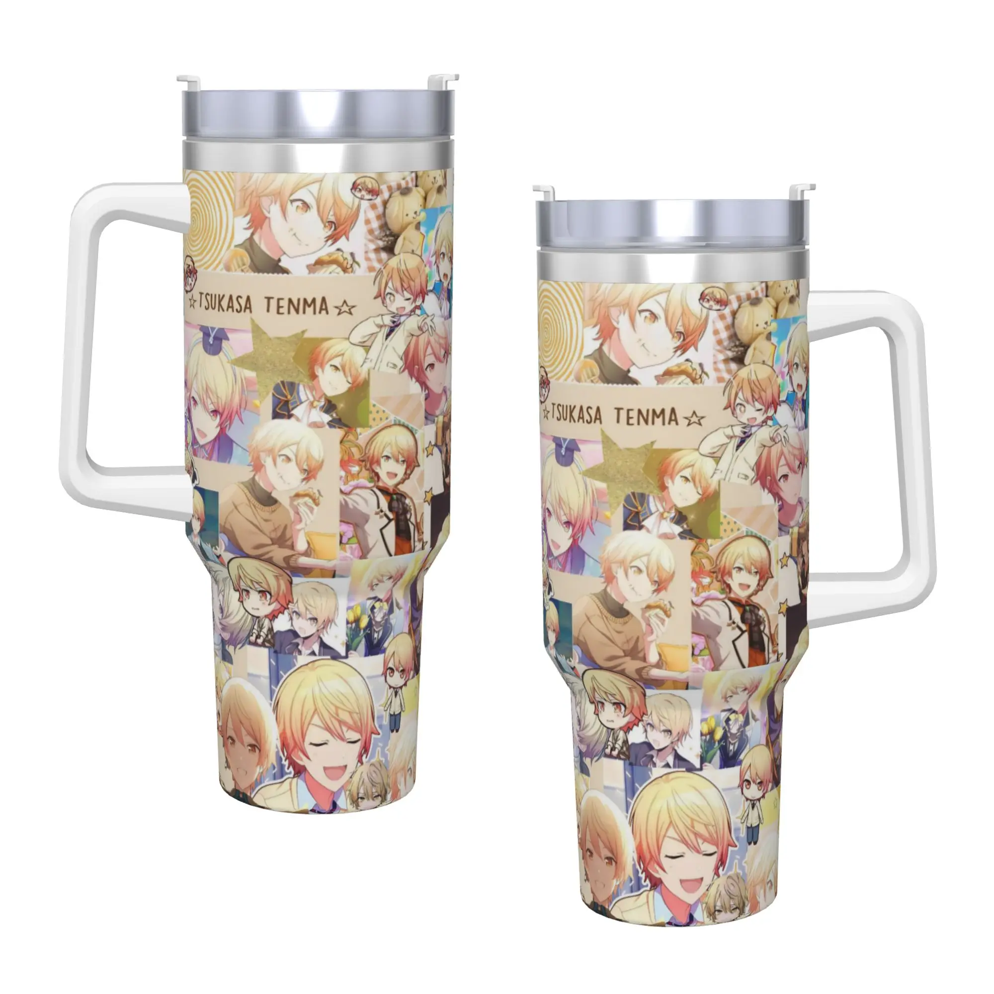 

Tsukasa Tenma Tumbler Hot Drinks Water Bottle Keep Heat Stainless Steel Thermal Cups Custom DIY Travelist Mugs Cup