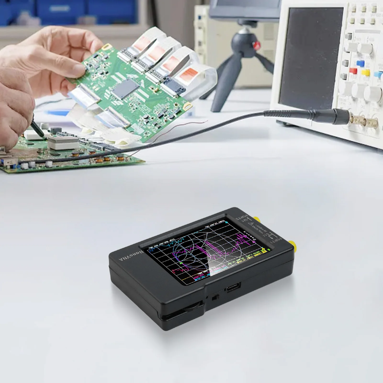 

Antenna Analyzer 10KHz Accurate Efficient HF Measurements Network Sensitive Stylish Touch Screen Home High Quality