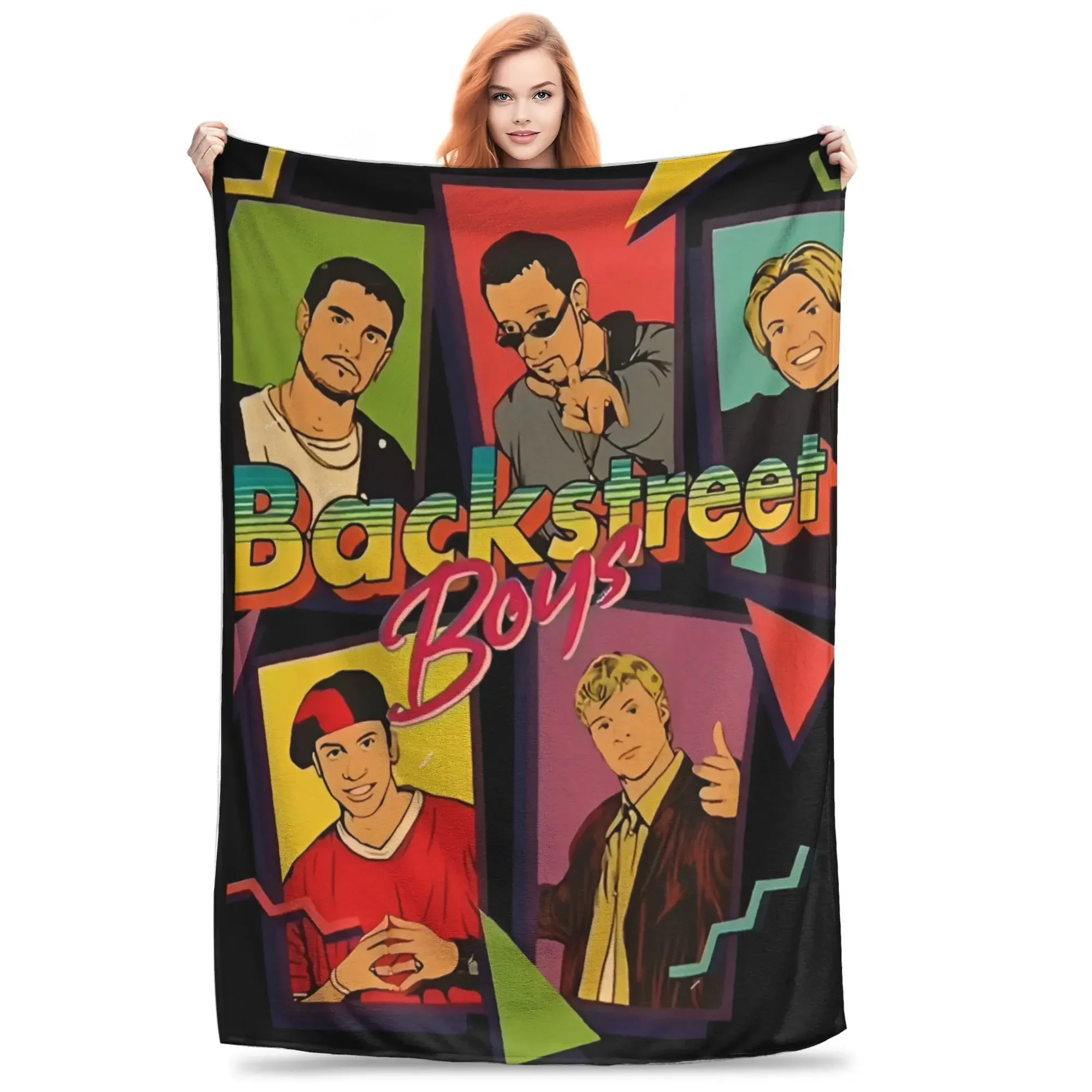 

Мягкое теплое плюшевое одеяло BSB Backstreet Boys для дивана, кресла, фланелевое покрывало, чехол для кровати/дивана