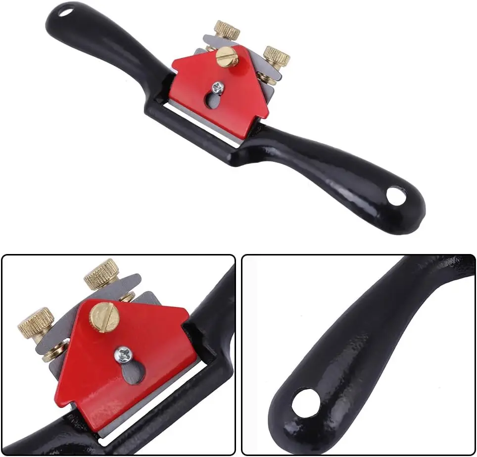 9/10 Zoll Mini Holzbearbeitung Handhobel Einstellbare Schnellarbeitsstahlklinge Scharfes Handhobelwerkzeug für Tischler 1 Stück – Detail 5