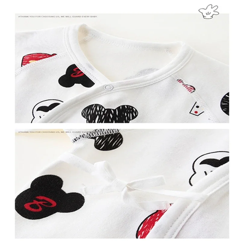 Spring Baby Rompers For Girl Newborn Jumpsuit Long Sleeve Cartoon Mickey Mouse Boy Toddler Top Kids Cotton Infant Outfits 0-12M