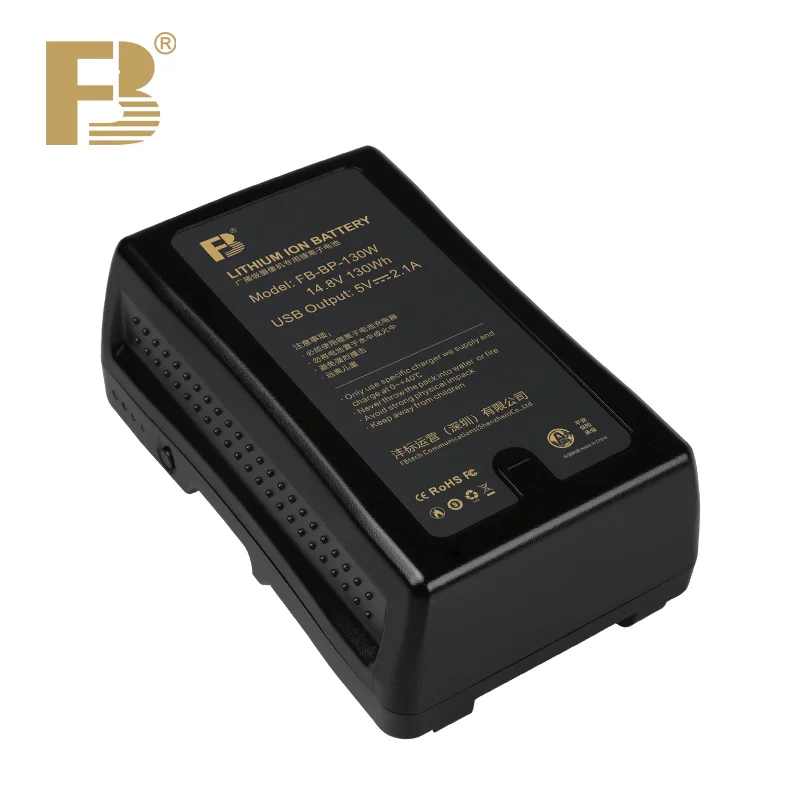 

FB BP 130W Broadcast Camera V-Mount 8800mAh Lithium Rechargeable Camcorder Battery for JVC GY-HM850E HM890E Panasonic AG-HPX393