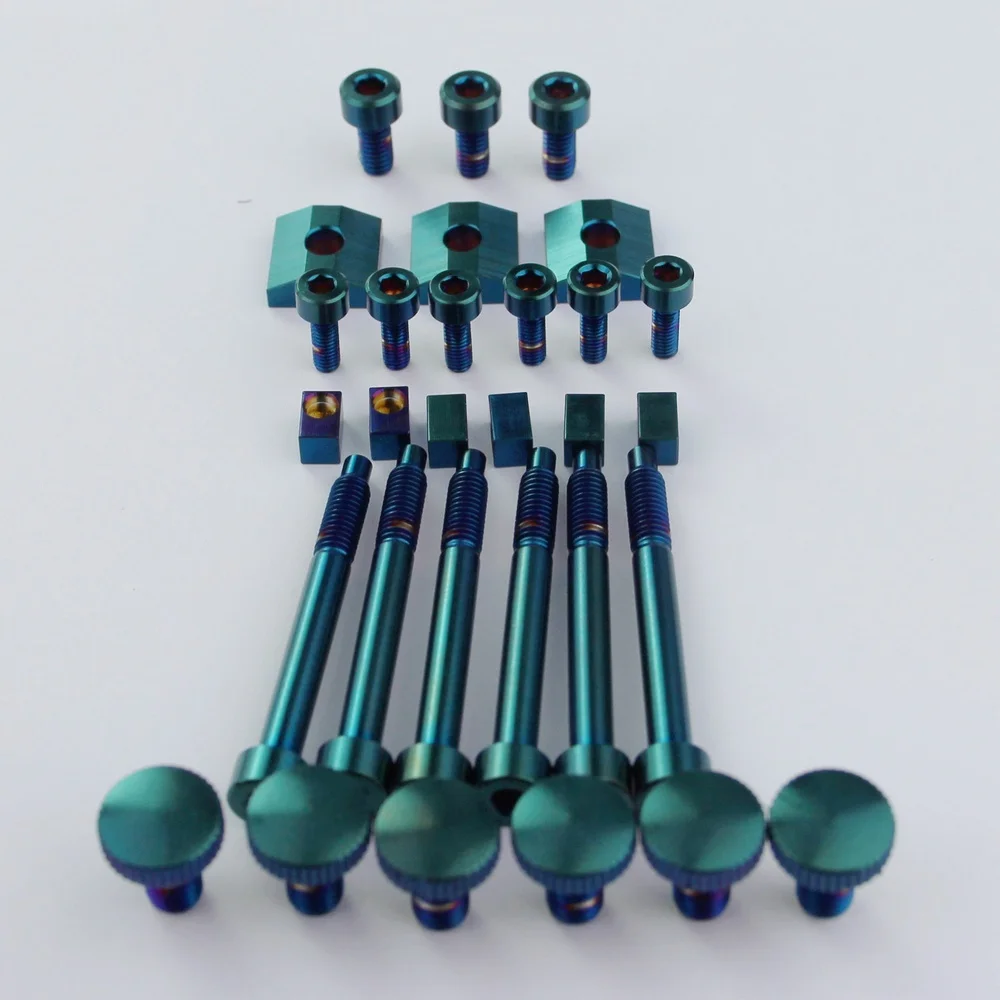 1 Set Green Titanium Alloy FR Screw