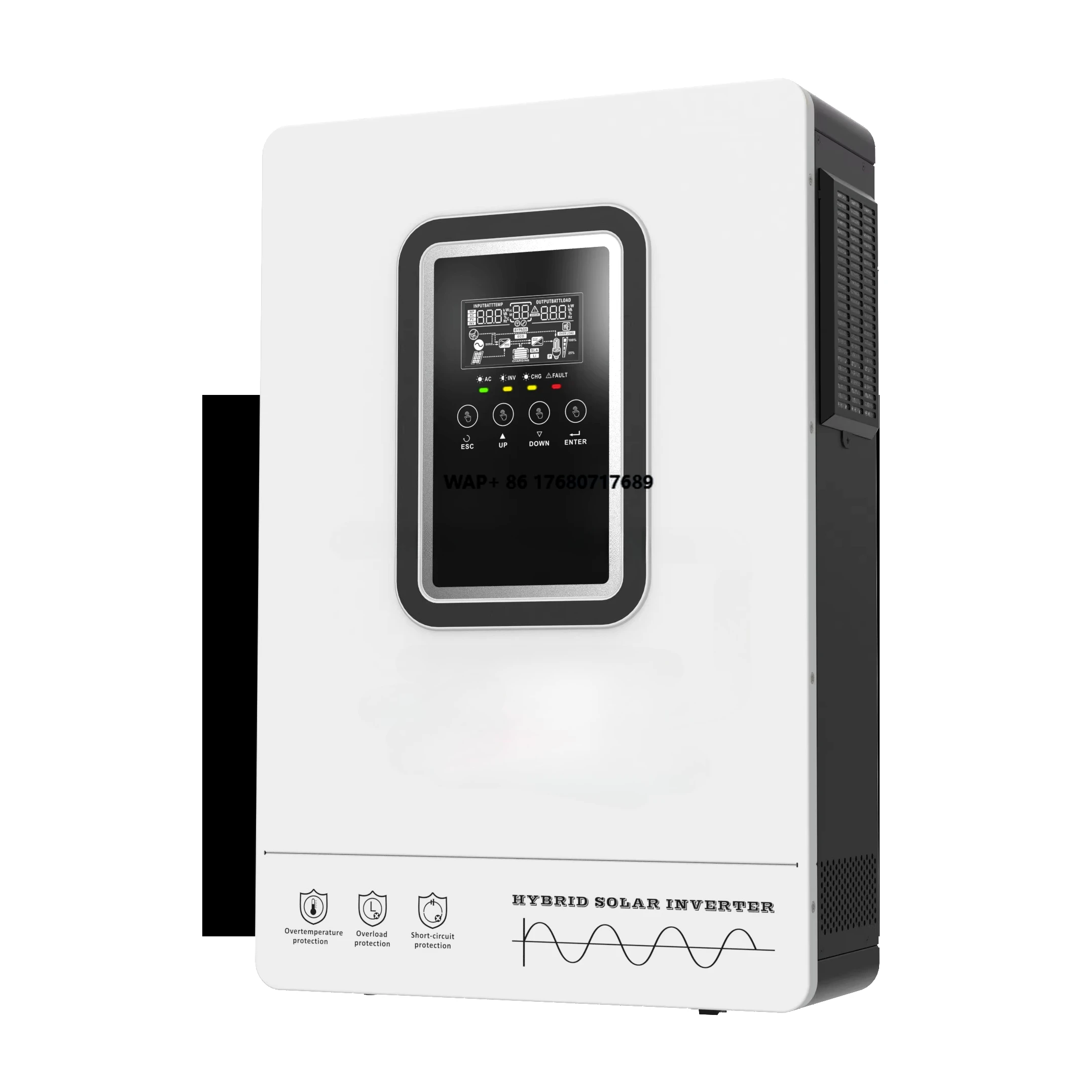 

SKE 4.2KW Hybrid Solar System 100A MPPT Solar Controller 500V PV Charge Voltage 4KW 24V Hybrid Solar Inverter 4.2KW