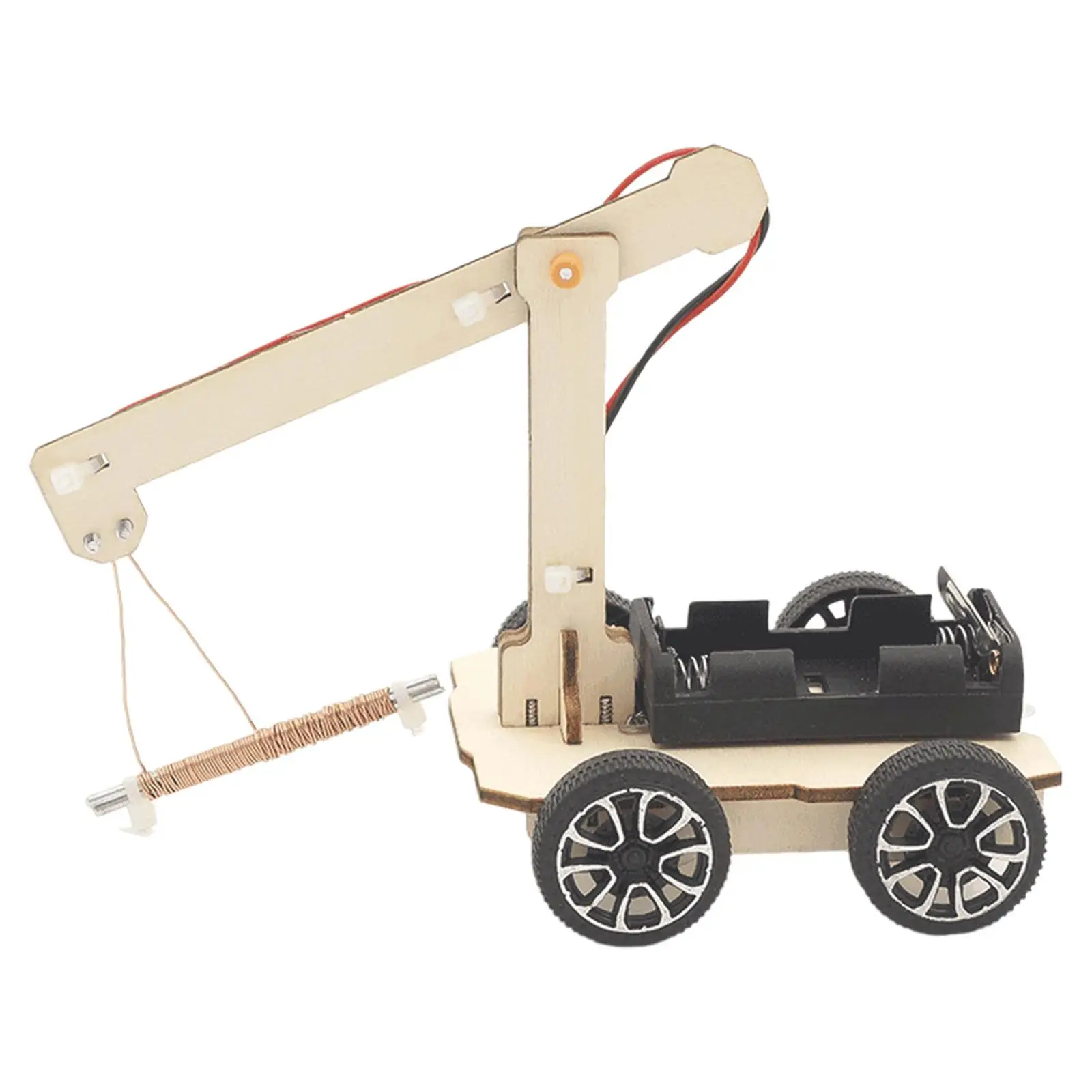 

Hand Crank Crane Kit DIY Craft Educational Toy Mechanical Crane Model Stem Science Experiment Toy for Teens Children Beginners