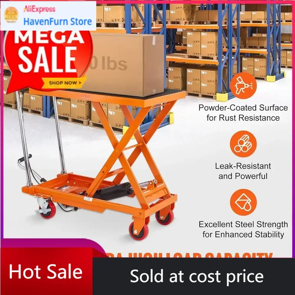 

Акционная цена! Ограниченное предложение! Гидравлическая наклонная тележка-стол, грузоподъемность 500 фунтов, длина 28,5 футов, 4 колеса, нескользящие накладки.