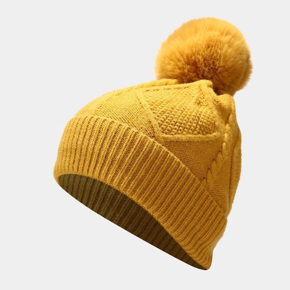 Versatile Elastic Scarf and Hat Set Touch Screen Warm Woolen Hat Soft Thickened Knitted Scarf Men