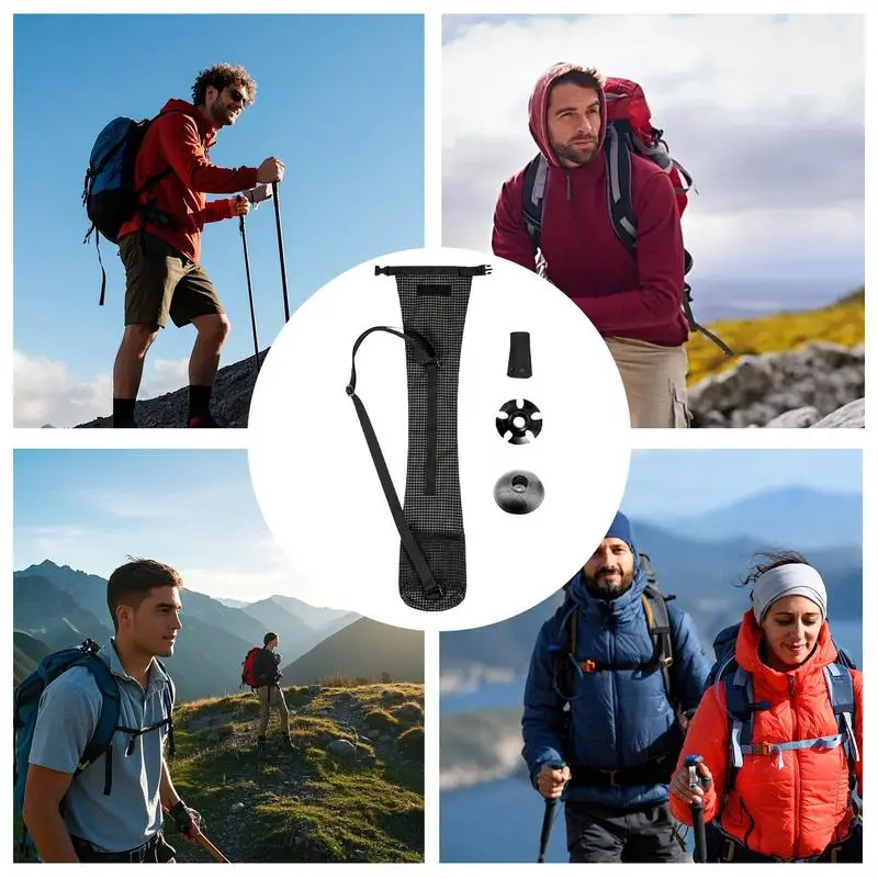 トレッキングポール収納袋防水ハイキングスティックポーチ多機能アウトドアギア登山キャンプ登山