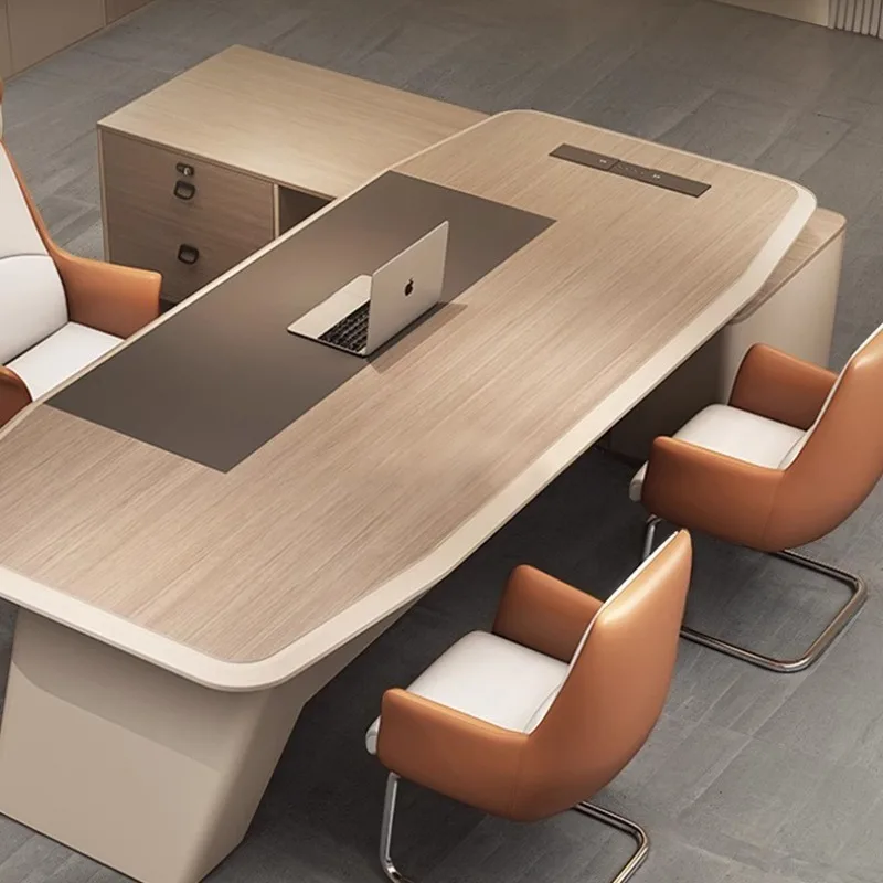 مكاتب مكتب الكمبيوتر البني تخزين الخشب مكاتب مكتب الألعاب دراسة الزاوية المحمولة Mesa Para Computador أثاث المكاتب