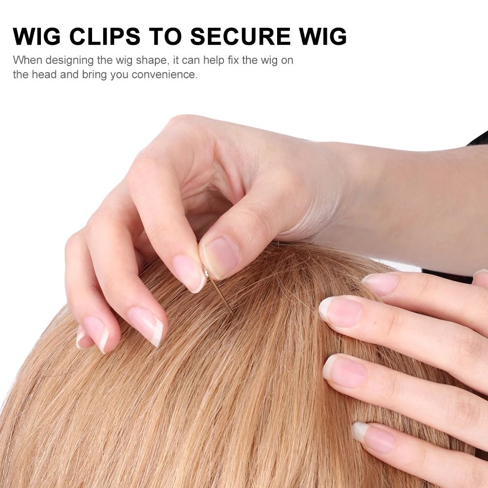 

150pcs Fixing Needle T Pins Large Gold Metal Hair Clips Supplies for Wigs Styling Accessories Holder Mannequin