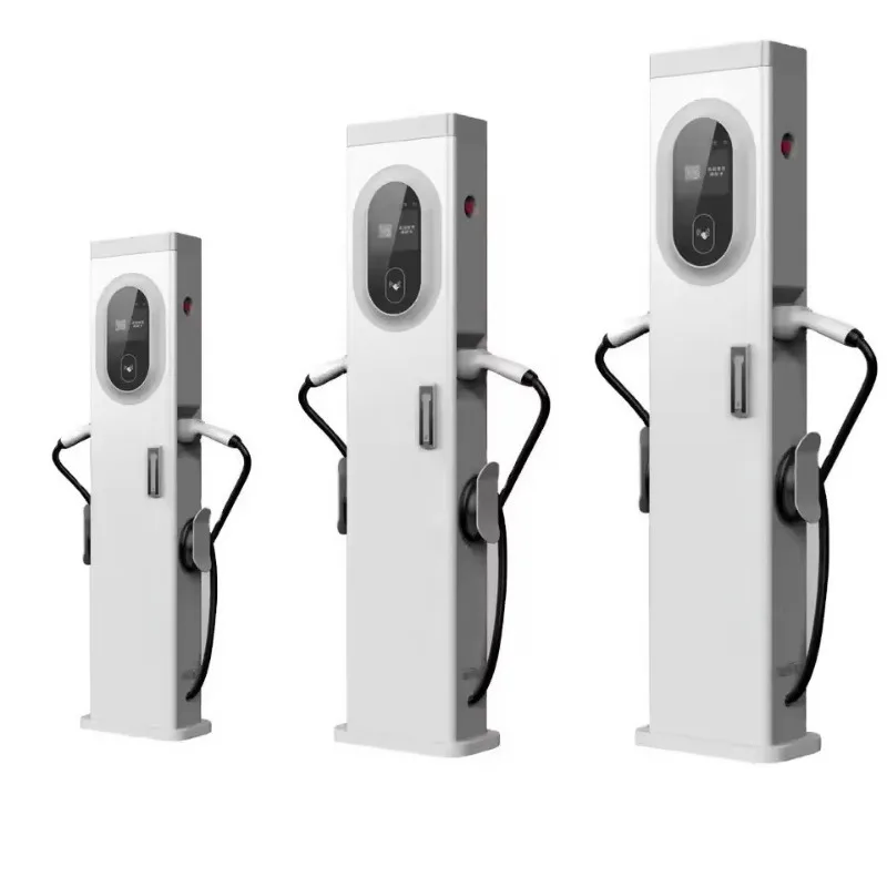 New 32A  3-Phase 22-43KW AC  IP66 Waterproof Charger with Type 1/2 Interfaces Floor-Mounted
