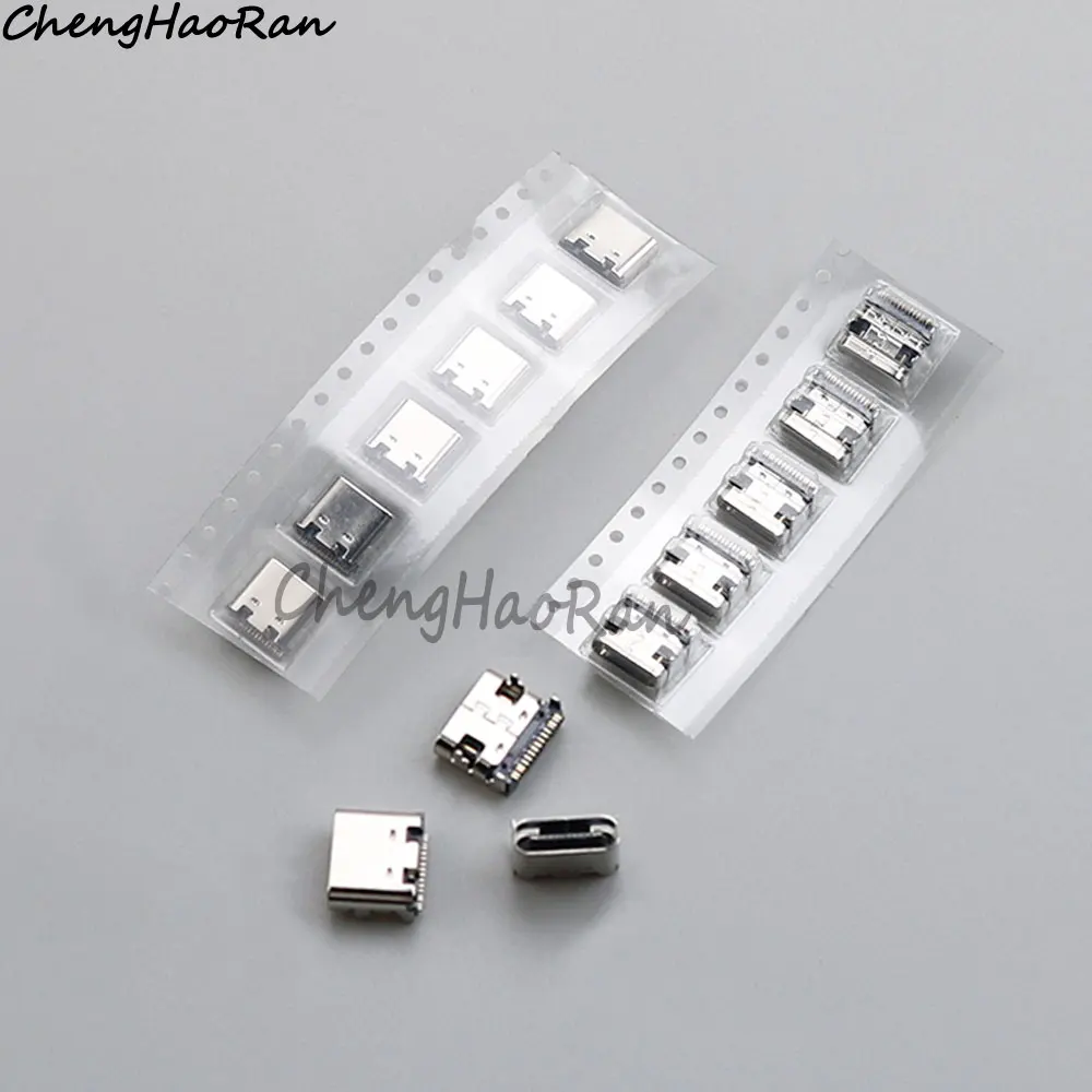 5/10/20 Pcs Type-C Female USB 3.1 Plug Socket 16pin HD Transmission Interface Quick Charge Connector Replacement Accessories