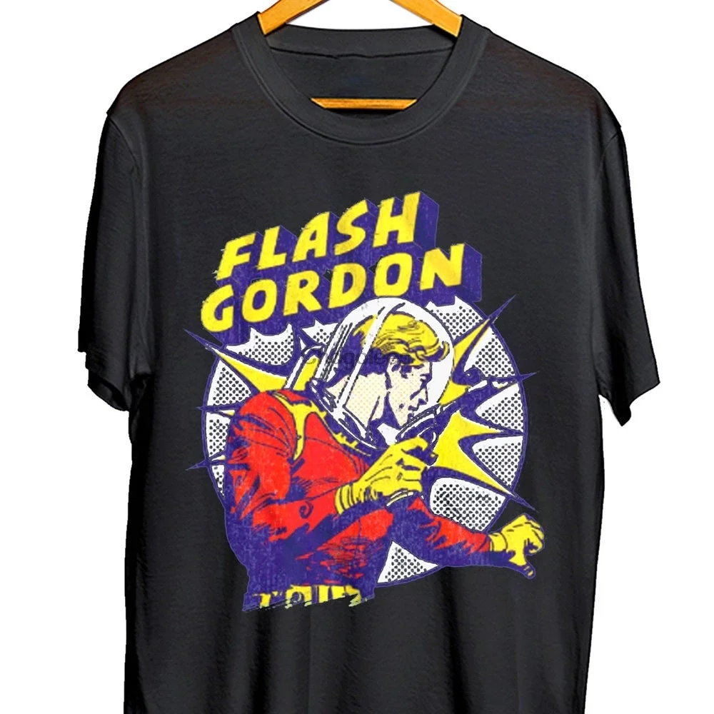 Flash Gordon Raygun Pop Art Männer T-Shirt Flash Gordon Vintage Film Shirt Flash Gordon Retro Grafik T-Shirt