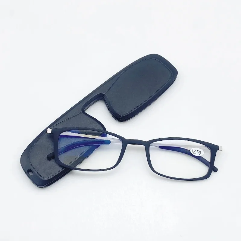 Anti Blau Licht Lesebrille Metall Quadratischen Rahmen Vintage Männer Frauen Presbyopie Brillen Unisex Brillen Dünne Tragbare