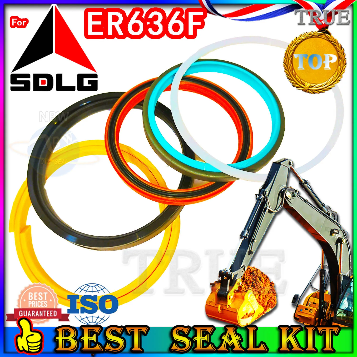 

For SDLG ER636F Oil Seal Repair Kit Boom Arm Bucket Excavator Hydraulic Cylinder Pilot Valve Blade TRAVEL Joystick Engine O-ring