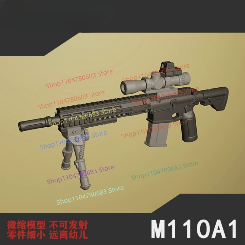 

MOC Military Building Block Doll Mini Doll Accessories M110A1 Sniper Rifle Toy Gift Ornaments Collection