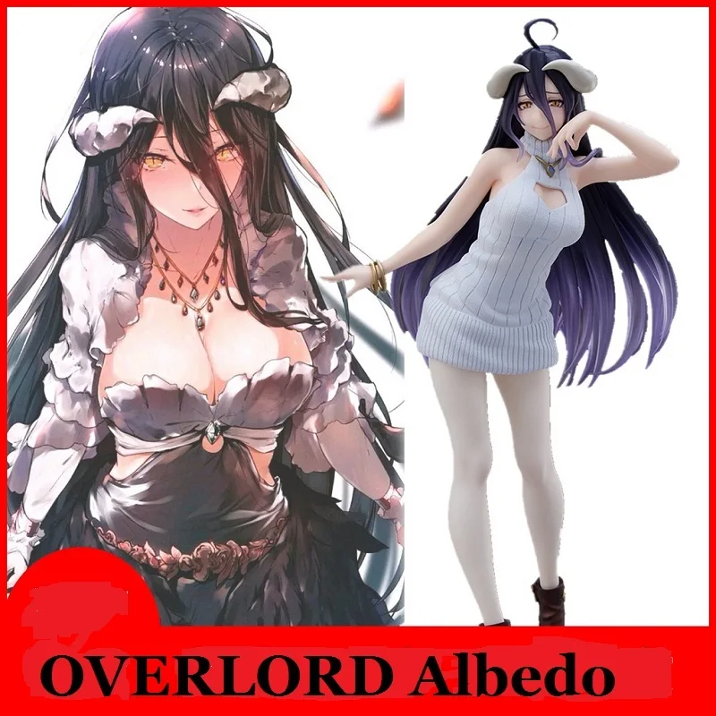 

Фигурка аниме OVERLORD Albedo Coreful, соблазнительная девушка, Сезон Четыре, вязаное платье, ПВХ экшн-фигурка, игрушечная статуя, Коллекционная модель, 22 см