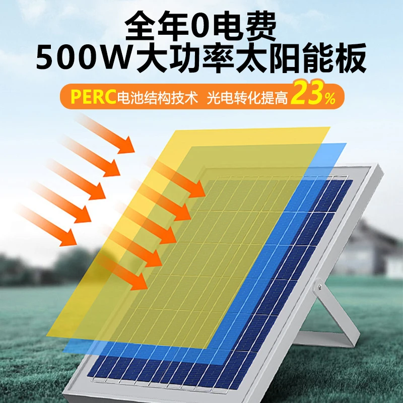 Solar photovoltaic power generation system Household 220v off-grid full set of villa roof photovoltaic panel inverter energy sto