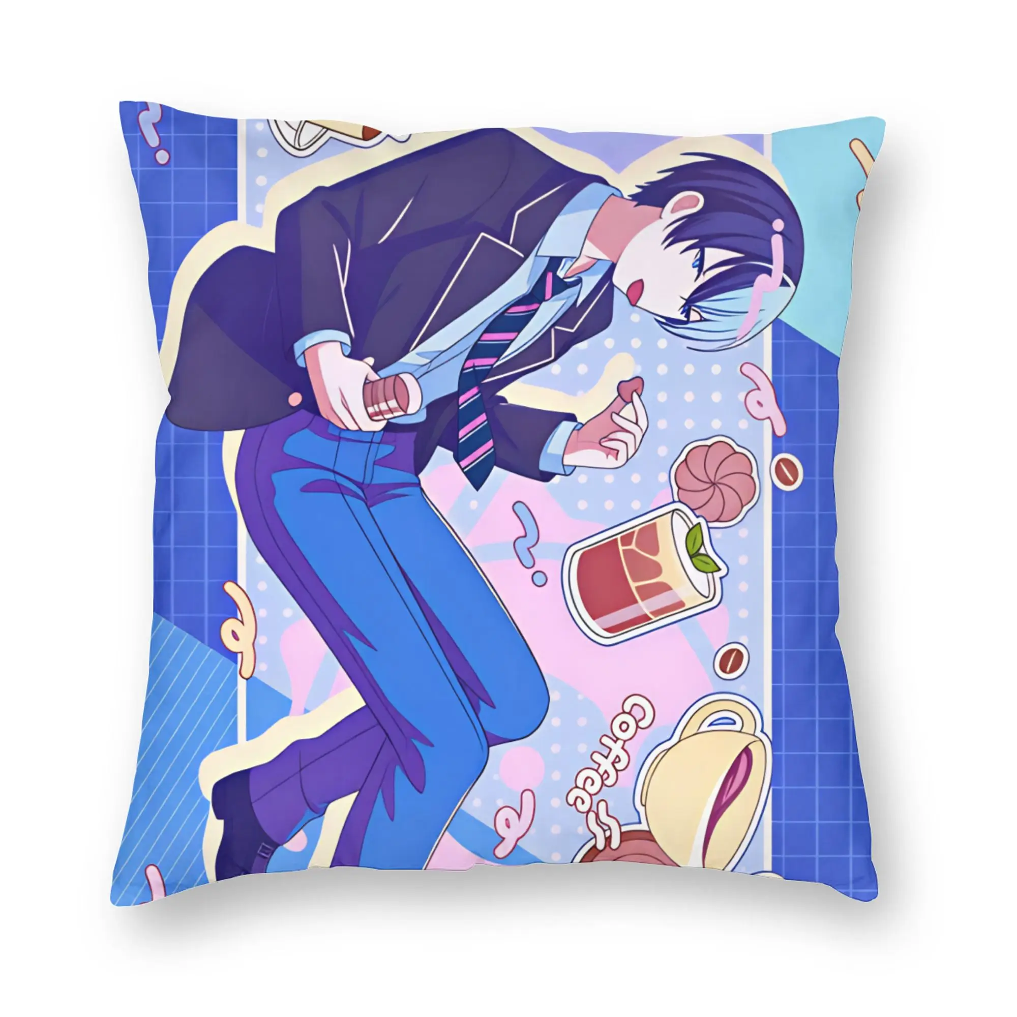 Project Sekai Rui Kamishiro Anime Game  Pillow Case  Soft Pillow Cover Morden Cushion Cover For Sofa Home Decoration