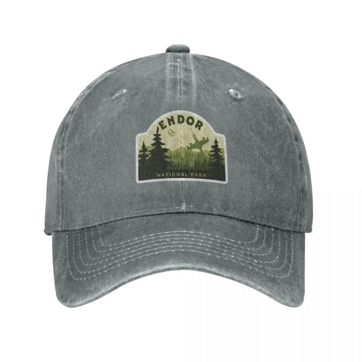 Endor National Park Baseball Caps Fashion Denim Fabric Hats Outdoor Adjustable Casquette Streetwear Baseball Cowboy Hat