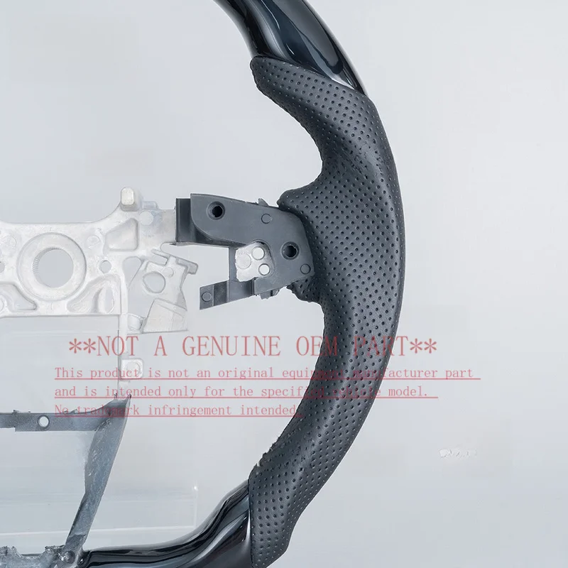 For 18-23 Honda 10th Gen Accord Piano Black Sport D Shape Modified Steering Wheel Horn Cover Shell Decorative
