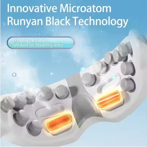 مصنع تصميم جديد بالجملة مدلك الوجه والعين الطبيعي القابل لإعادة الشحن مع معدات التدفئة وتدليك العين
