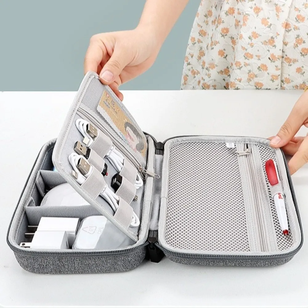 

Large Capacity Travel Electronics Organizer Hard Case Shockproof Digital HDD Flash Drive Pouch Carry Case Waterproof