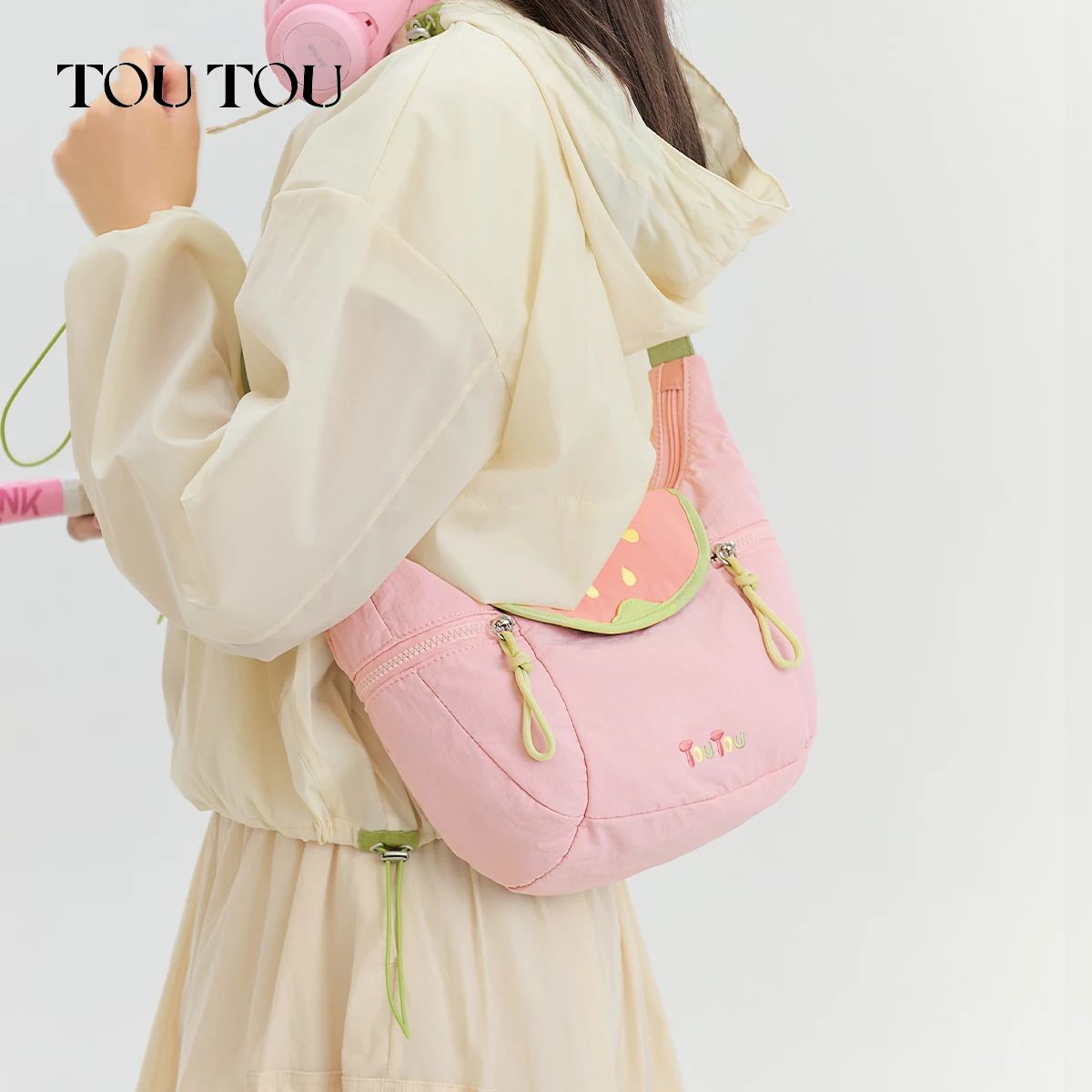 

toutou valentine's day gift cute Guava Print Women's Bag Adjustable Strap Outdoor Lightweight Medium Capacity Woman shoulder bag