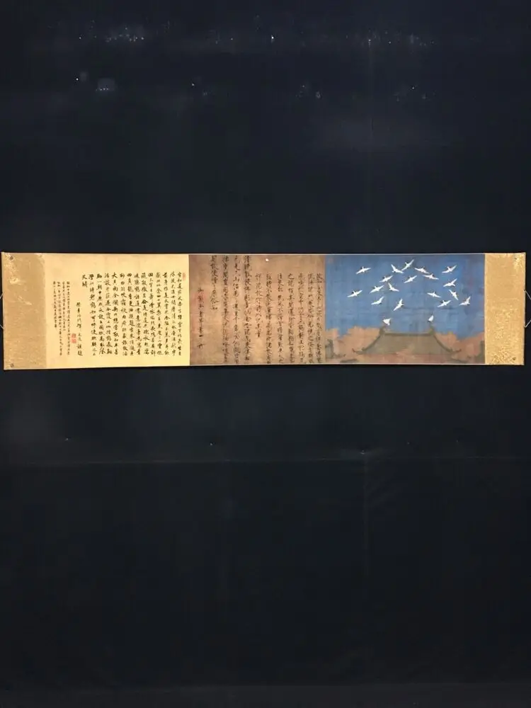 Boutique silk scroll painting of Song Zhao Jirui's crane