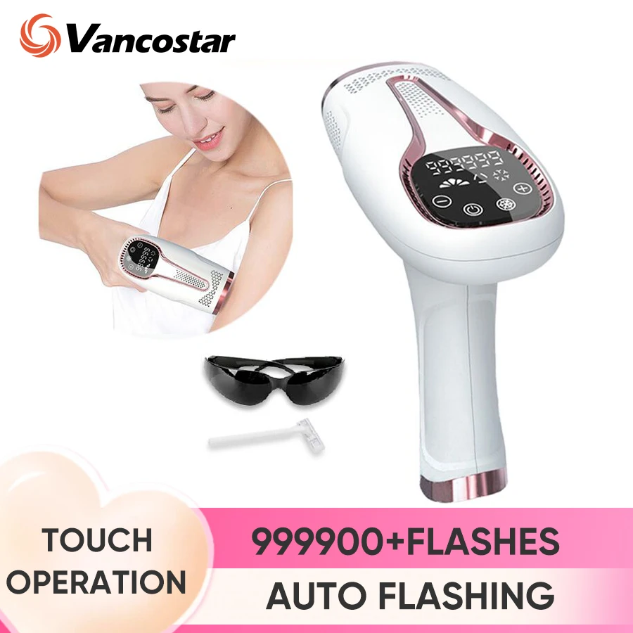 999900 Flashes lPL Hair Removal for Women Men Bikini Trimmer Painless Hair Remove Device Permanent IPL Epilator