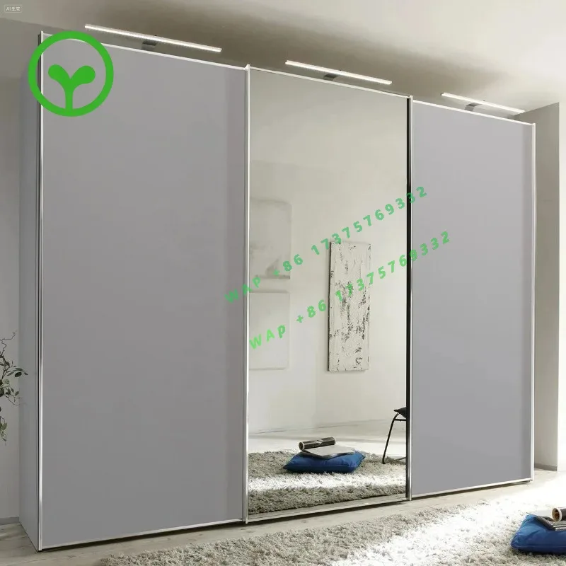 【specialized】Modern Design Modular Mirrored Sliding Door Wardrobe Closet