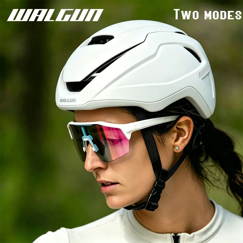 WALGUNt WASABI Aero Bicycle Helmet Racing Road Bike Helmets for Men Women Ultraligh 280g Two Modes Aerodynamics Cycling Parts