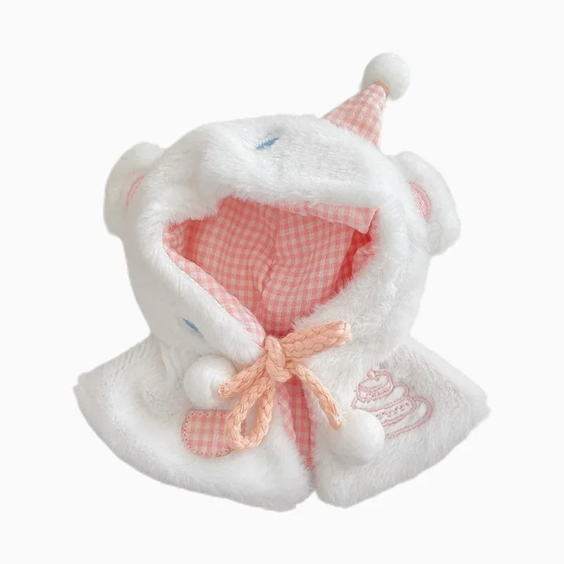 Ropa de bebé con cuerpo de animal y estrella de mar de 10cm, capa para la cabeza, ropa para bebé de 10cm, capa pequeña para pastel, disfraz de muñeca de algodón