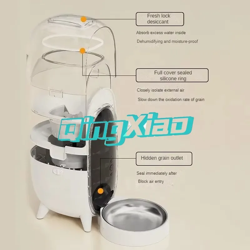 Wholesale Smart Pet Feeder With Camera Wifi Automatic Cat Food Dispenser App Control  For Remote Feeding Privacy Protection view 5